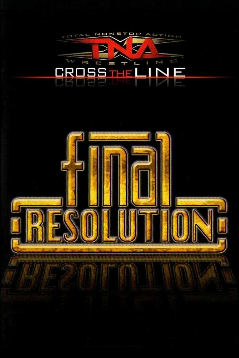 Poster of TNA Final Resolution 2009