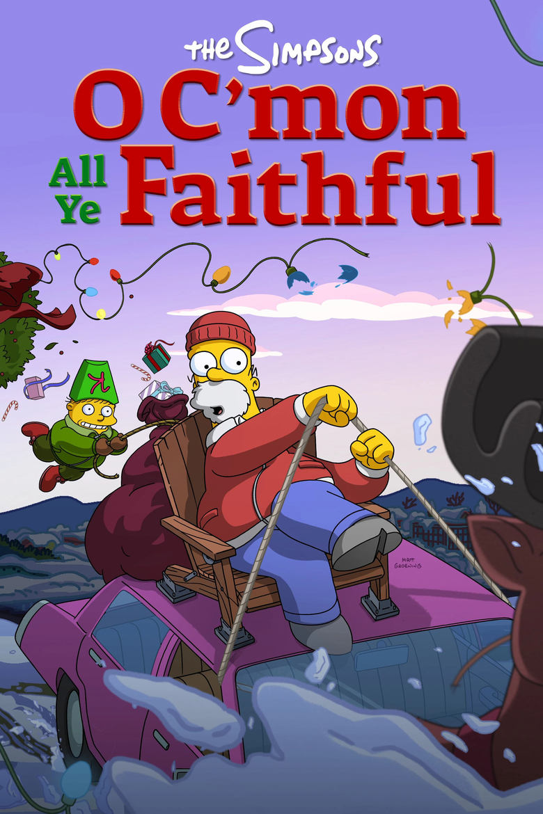 Poster of The Simpsons: O C'mon All Ye Faithful