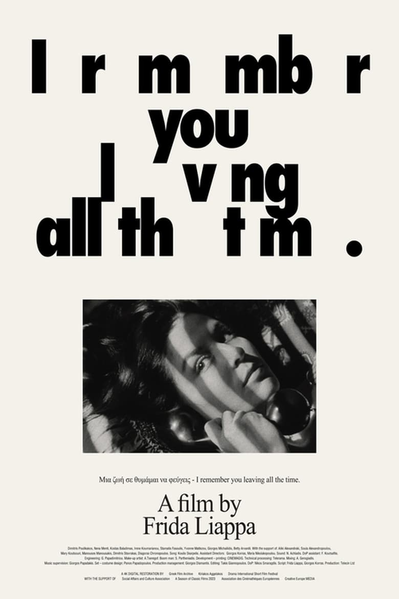 Poster of I Remember You Leaving All the Time