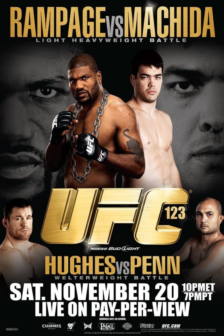 Poster of UFC 123: Rampage vs. Machida