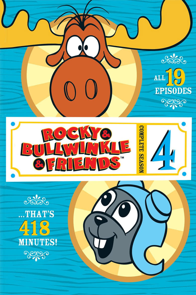 Poster of Cast and Crew in The Bullwinkle Show - Season 4 - Episode 15 - Rocky & Bullwinkle - Painting Theft (6) - Dollars to Doughnuts or The Wonderful World of Crullers