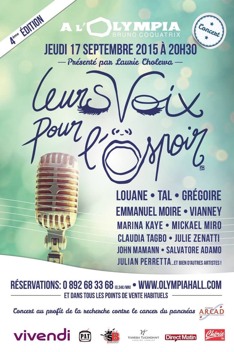 Poster of Leurs voix pour l'espoir - 4ème édition