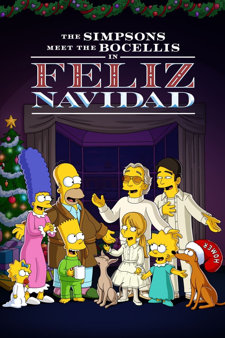 Poster of The Simpsons Meet the Bocellis in “Feliz Navidad”